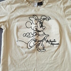 Zara Kids Beige Minnie Mouse Tee